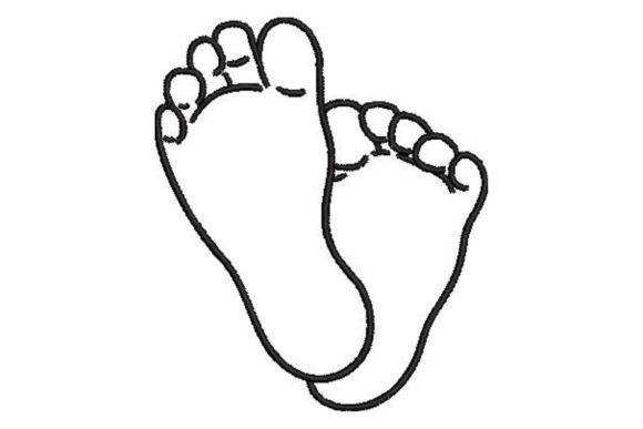 Baby Feet Line Art Review