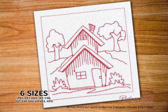 Cute Little House Bluework