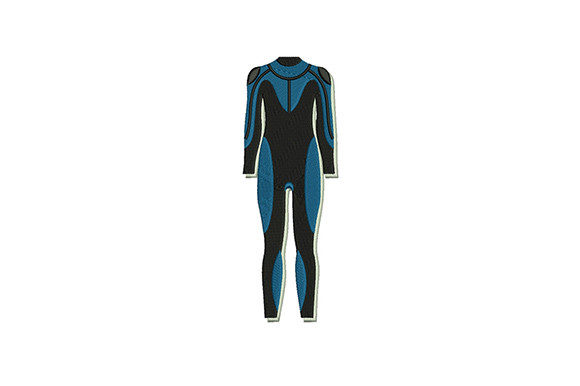 Diving Suit Embroidery Design
