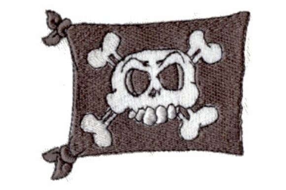 Pirate Flag Embroidery Design