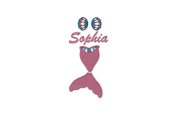 Sophia Mermaid Embroidery Design