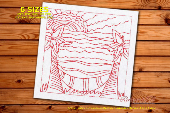 Summer Redwork Embroidery Review